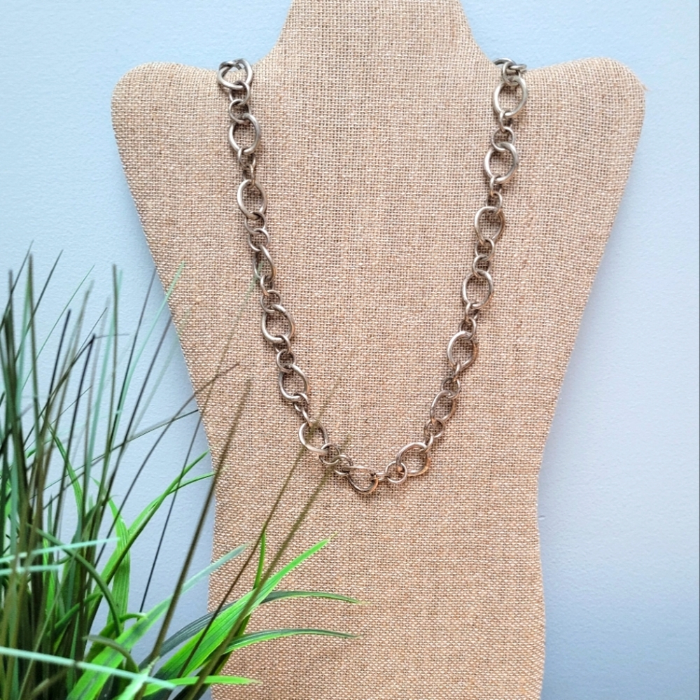 SILVERTONE CHAIN | Necklace, 30"